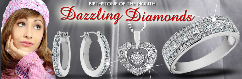 April Diamond Jewelry Birthstone
