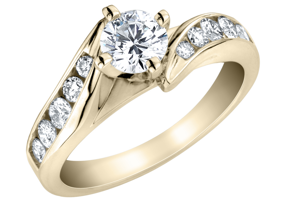 1.00 Carat (ctw I1-I2, H-I) Diamond Engagement Ring in 14K Yellow Gold