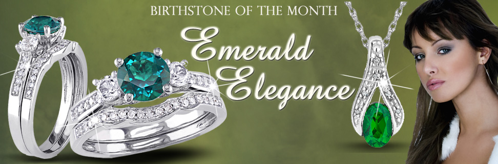 Buy Emerald Gemstone Jewelry MAY Birthstone