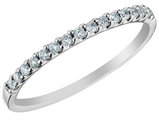 Diamond Wedding Band Ring 1/7 Carat (ctw) in 14K White Gold