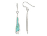 Turquoise Dangling Drop Earrings in Sterling Silver