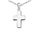 Sterling Silver Junior Cross Pendant Necklace with Chain