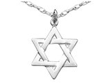 Sterling Silver Star of David Pendant Necklace with Chain