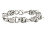 Men's Skull Bracelet in Stainless Steel 8.75 Inch