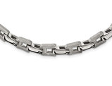 Men's Stainless Steel Brushed Necklace  --  24 Inches