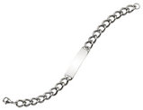 Men's ID Bracelet in Stainless Steel 8.5 Inch