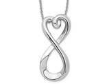 -Infinite Love- Pendant Necklace in Sterling Silver with Chain