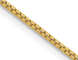14K Yellow Gold Box Chain Necklace 20 Inches (1.00 mm)