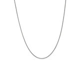 Box Chain Necklace in 14K White Gold 18 Inches (1 mm)