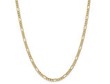 14K Yellow Gold Figaro Chain Necklace 24 Inches (4.20 mm)