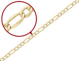 Figaro Chain Bracelet in 14K Yellow Gold 7 Inches (7.30 mm)