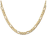 Figaro Chain Necklace in 14K Yellow Gold 18 Inches (4.50 mm)