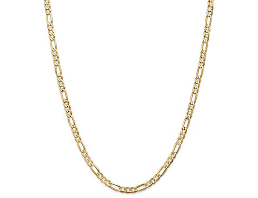 Figaro Chain Necklace in 14K Yellow Gold 20 Inches (4.50 mm)