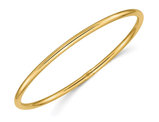 Polished Slip On Bangle in 14K Yellow Gold (3.00 mm)