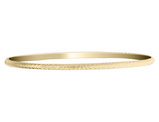 Diamond Cut Slip On Bangle in 14K Yellow Gold (3.00 mm)