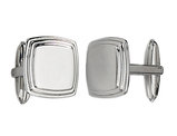 Stainless Steel Men's Chisel Cuff Links