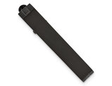 Men's Black Plated Tie Bar in Stainless Steel