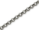 Men's Chisel Rolo Chain Bracelet in Stainless Steel 7.5 Inches (6.00 mm)