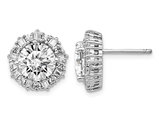 Cubic Zirconia Stud Earrings in Sterling Silver