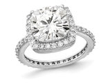 Cheryl M. Synthetic Cubic Zirconia (CZ) Ring in Sterling Silver