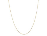 18 inch 6R Cable Rope Chain in 14 Karat Yellow Gold .6mm