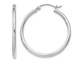 Medium Hoop Earrings in Sterling Silver 1 1/4 (2.0mm)