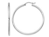 Small Hoop Earrings in Sterling Silver 1 1/2 Inch (2.0mm)