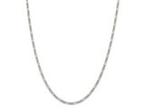 Figaro Chain Necklace in Sterling Silver 18 Inches (2.85mm)
