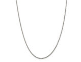 Diamond Cut Rope Chain Necklace in Sterling Silver 20 Inches (1.75 mm)