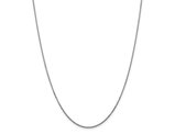 14K White Gold Diamond-Cut Cable Chain Necklace 20 Inches (1.45mm)