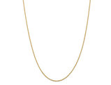 Diamond Cut Rope Chain Necklace in 14K Yellow Gold 24 Inches (1.75mm)