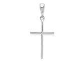 14K White Gold Cross Pendant Necklace (NO CHAIN)