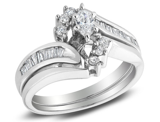 The Blair Bridal Set 3 Ct Princess Diamond Engagement Ring Wedding Best Brilliance