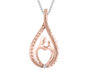 Rose Gold Plated A Mother\'s Love Pendant in Sterling Silver