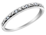 Diamond Accent Stackable Ring in Sterling Silver