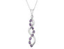 Amethyst Infinity Pendant Necklace 