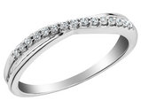 1/10 Carat (ctw) Diamond Band Ring in 10K White Gold