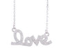 Crystal Love Pendant Necklace 2/5 Carat (ctw) in Sterling Silver with Rhodium Plating