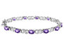 Amethyst Bracelet 3.40 Carat (ctw) in Sterling Silver