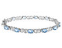 Blue Topaz Bracelet 3.40 Carat (ctw) in Sterling Silver