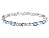 5.00 Carat (ctw) Blue Topaz Bracelet in Sterling Silver