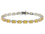 14.75 Carat (ctw) Yellow Citrine Bracelet in Sterling Silver