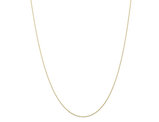 10 Karat Yellow Gold Cable Rope Chain 18 Inch Chain .5mm