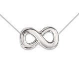 Sterling Silver Infinity Charm Pendant Necklace with chain