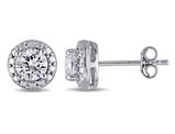 1.25 Carat (ctw) Lab-Created White Sapphire Earrings in Sterling Silver