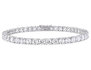 14.24 Carat (ctw) Lab-Created White Sapphire Tennis Bracelet in Sterling Silver