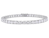 14.24 Carat (ctw) Lab-Created White Sapphire Tennis Bracelet in Sterling Silver