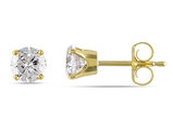 3/4 Carat (ctw I-J, I2-I3) Diamond Solitaire Stud Earrings in 14K Yellow Gold