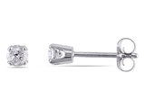 1/4 Carat (ctw I-J, I2-I3) Diamond Solitaire Stud Earrings in 14K White Gold