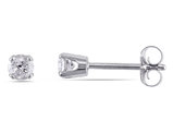 1/4 Carat (ctw I-J, I2-I3) Diamond Solitaire Stud Earrings in 14K White Gold